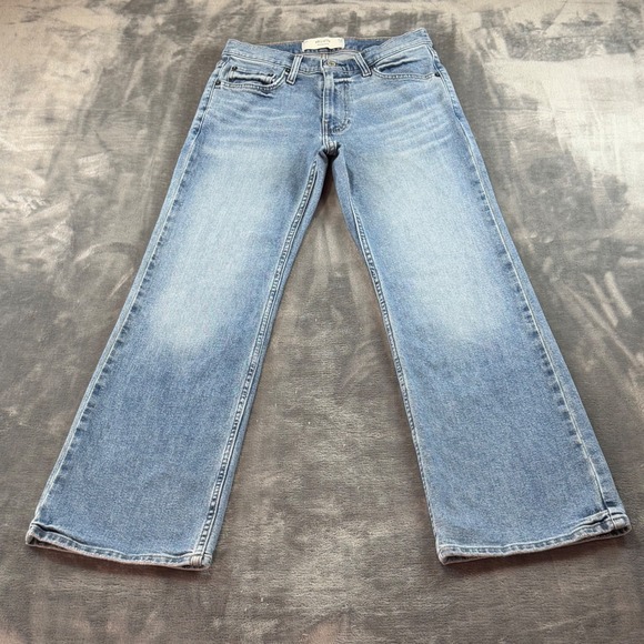 Hollister Denim - Hollister Relaxed Boot Jeans Light Wash Denim W28 L31 Mid Rise Womens